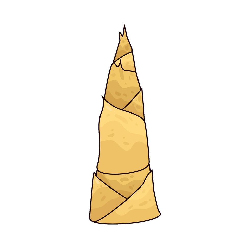 Illustration of bamboo shoots vector