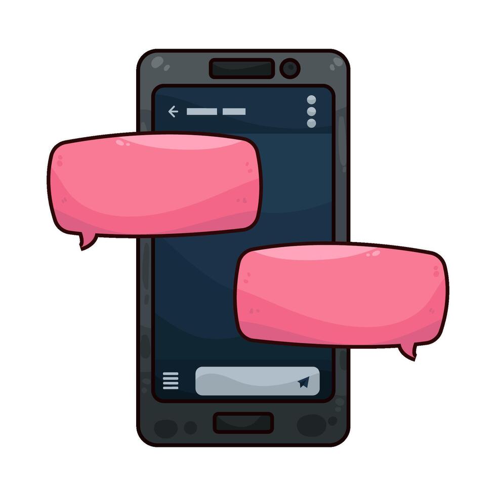 illustration of online chat vector