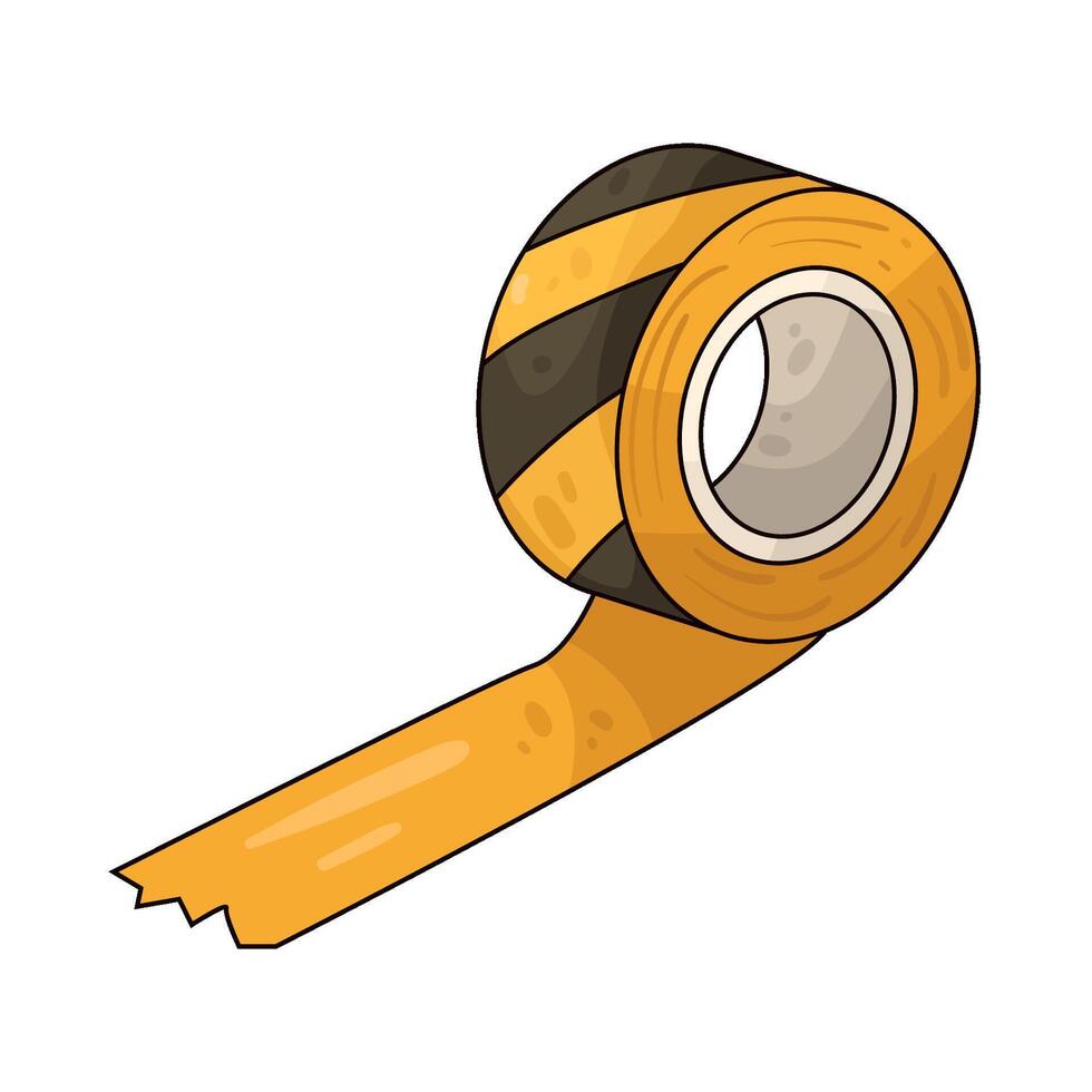 Illustration of Caution Tape vector