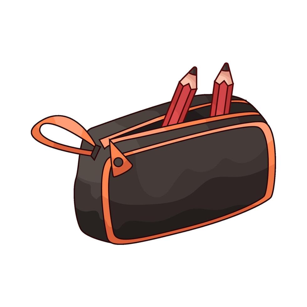 pencils in bag vector