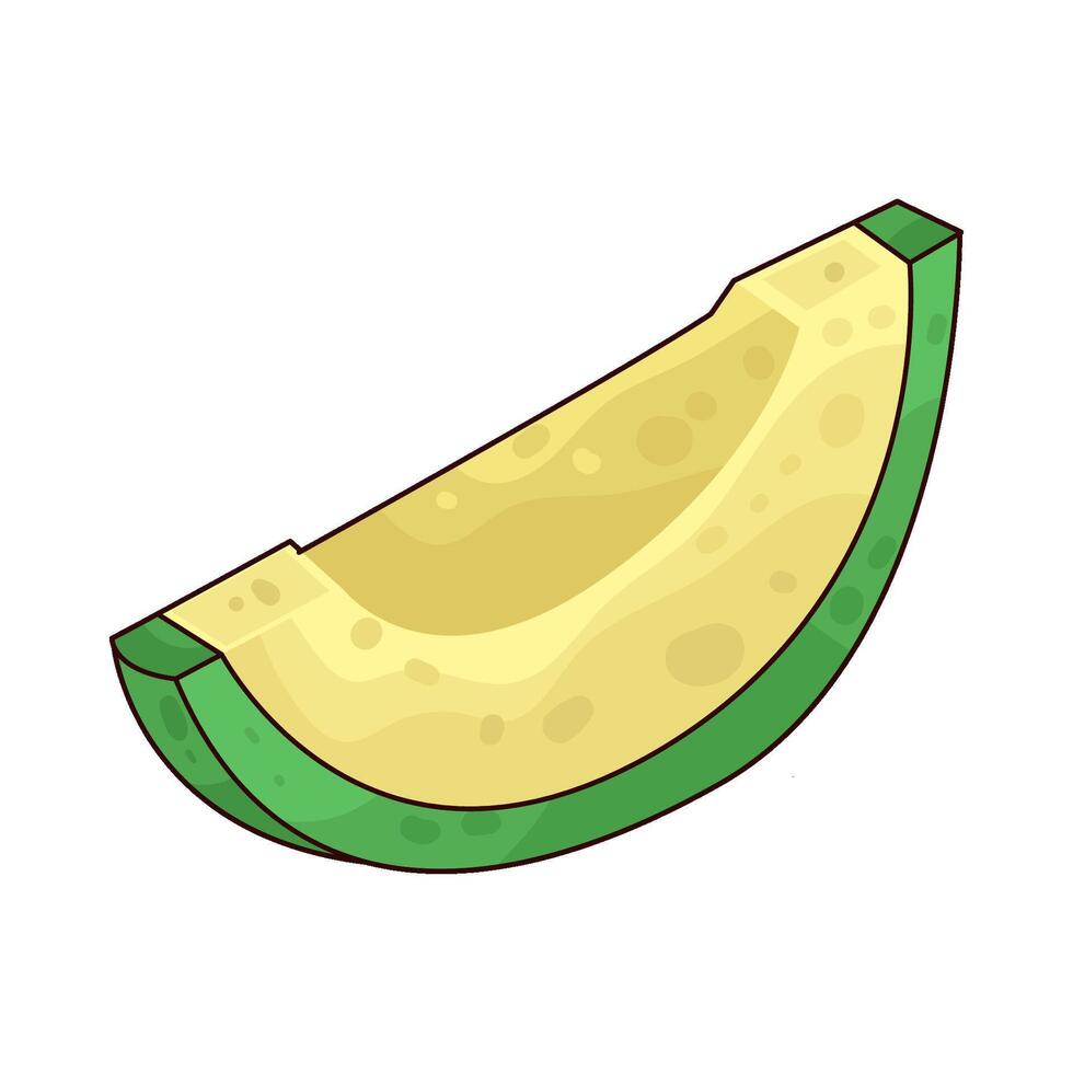 Illustration of avocado slice vector