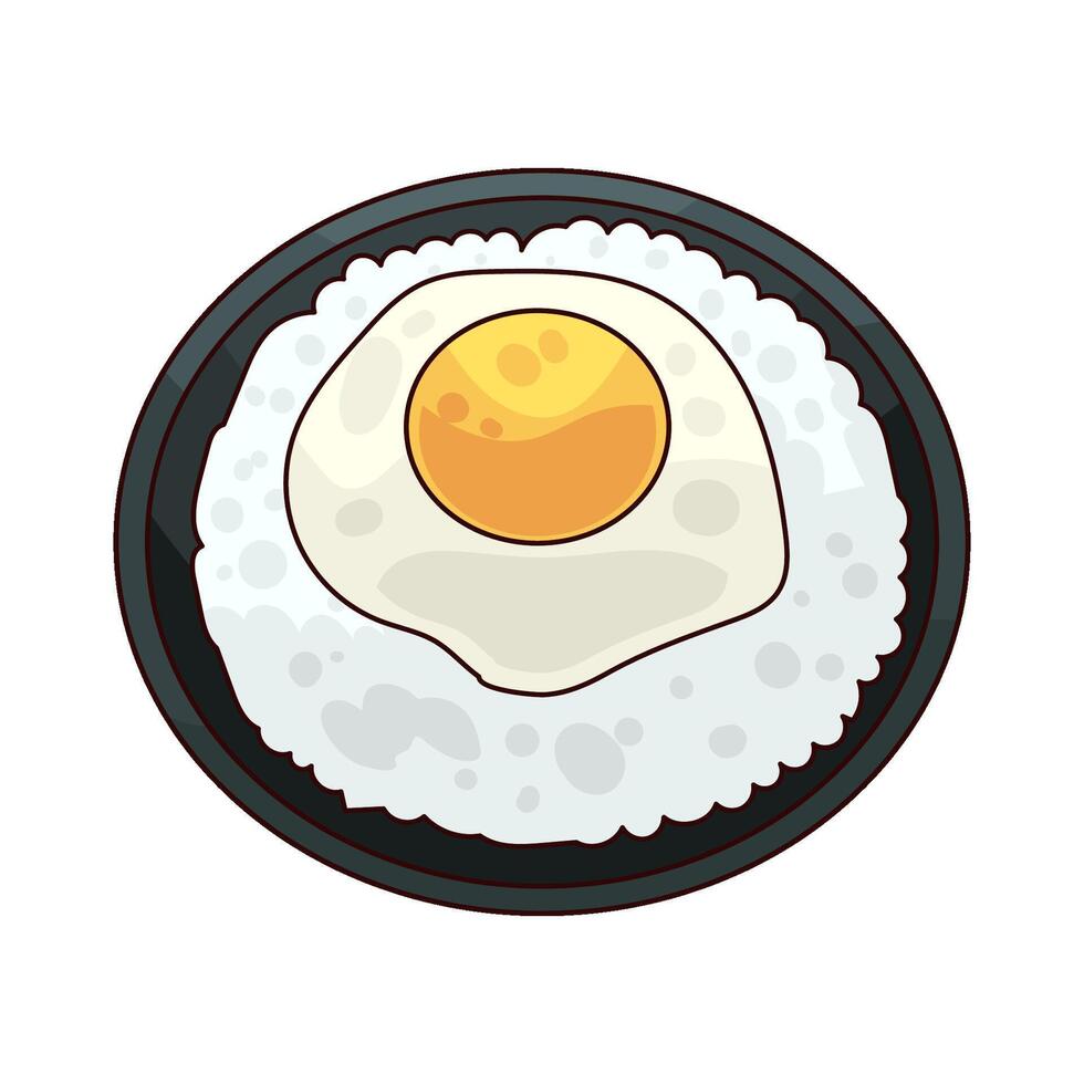 Illustration of Breakfast platter vector