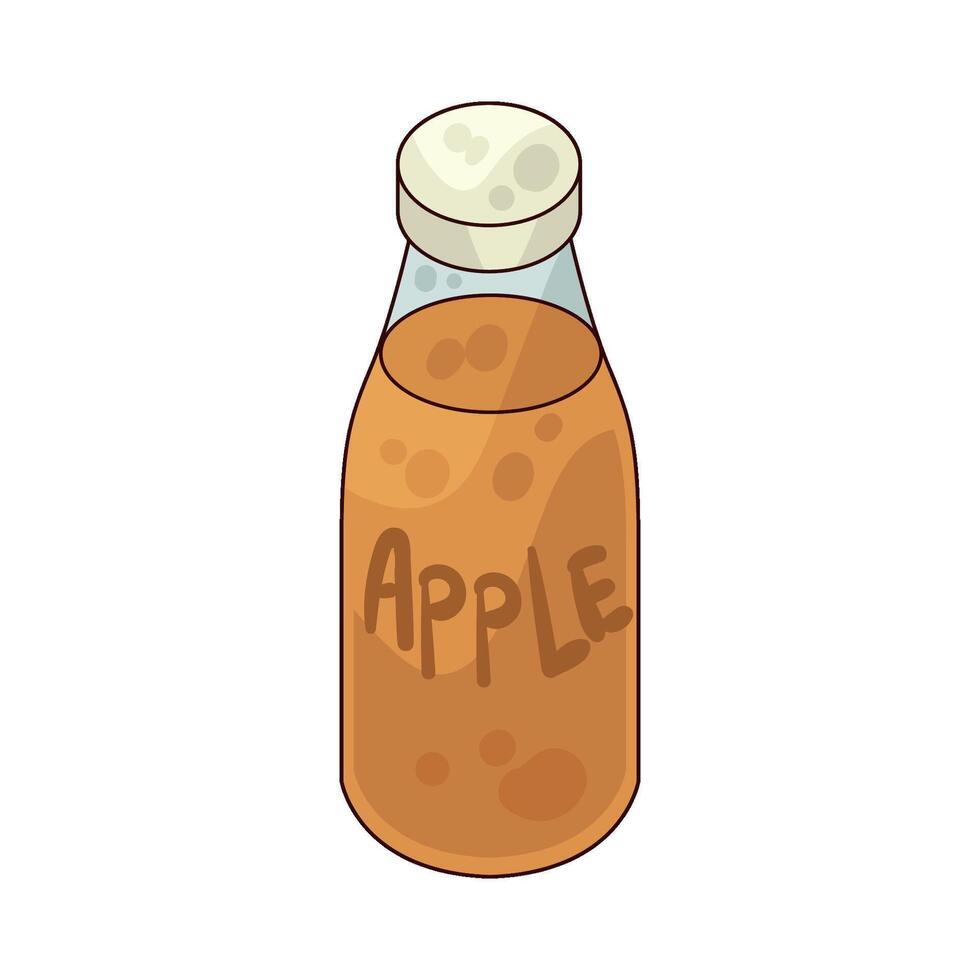 Illustration of Apple juice vector