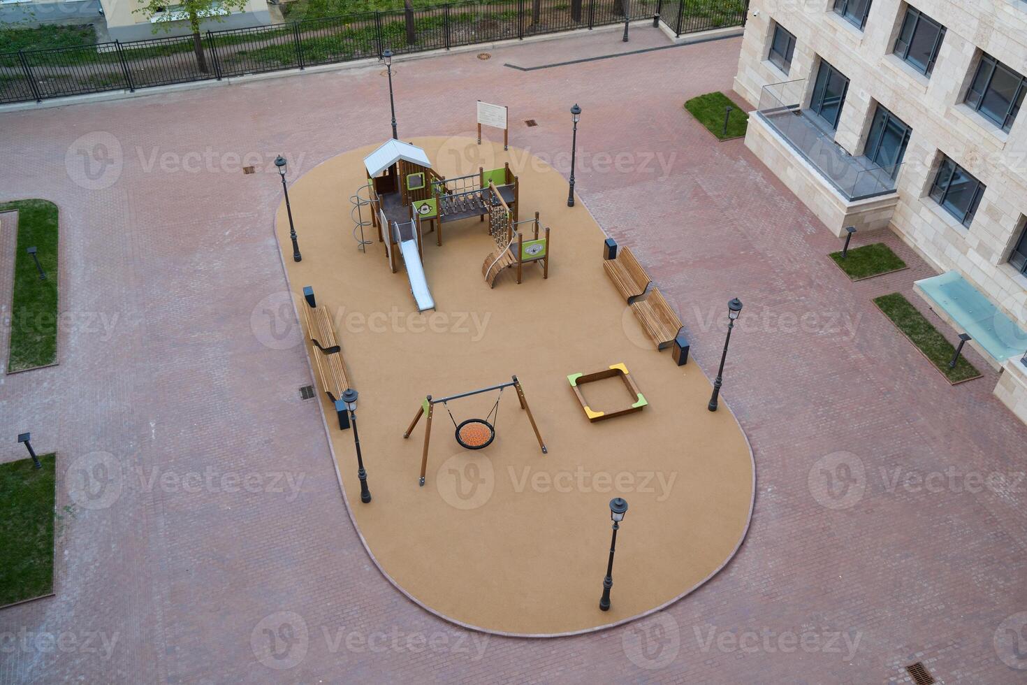 Exploring Playground Equipment in an Urban Setting for Fun and Engaging Activities photo