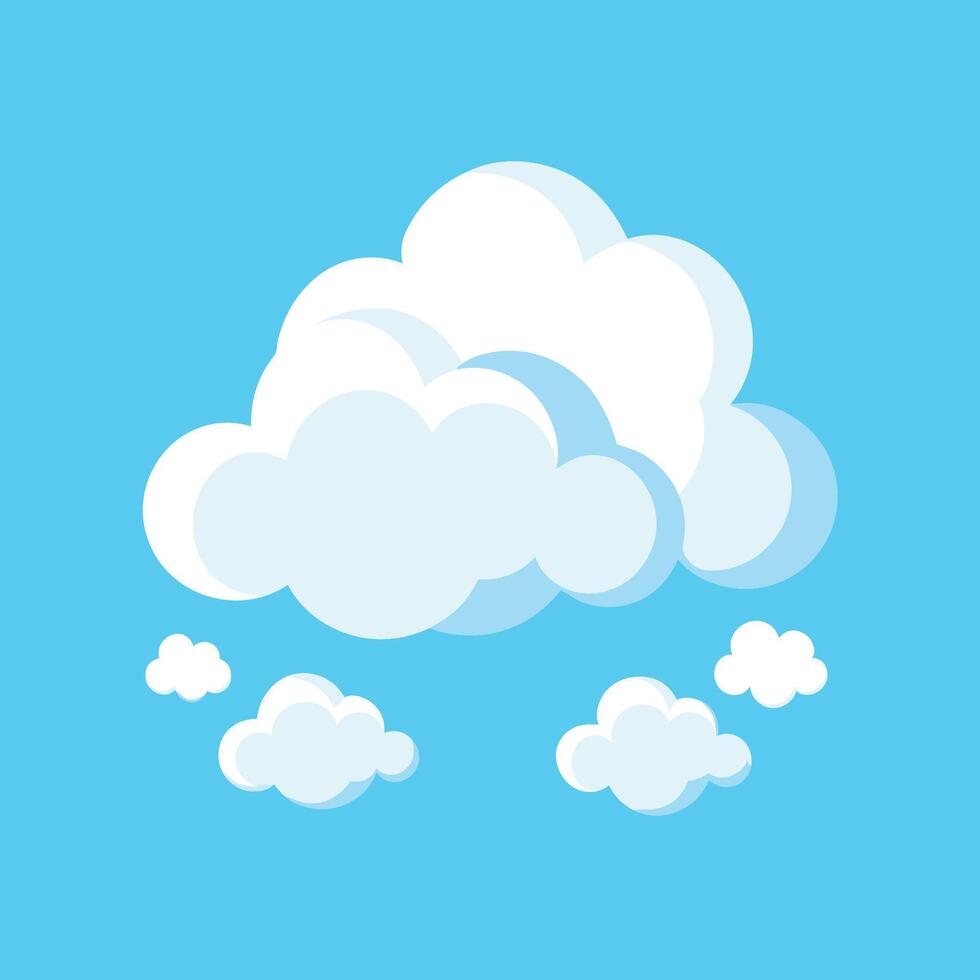 Ethereal Cloud Creations in a Dreamy Sky vector