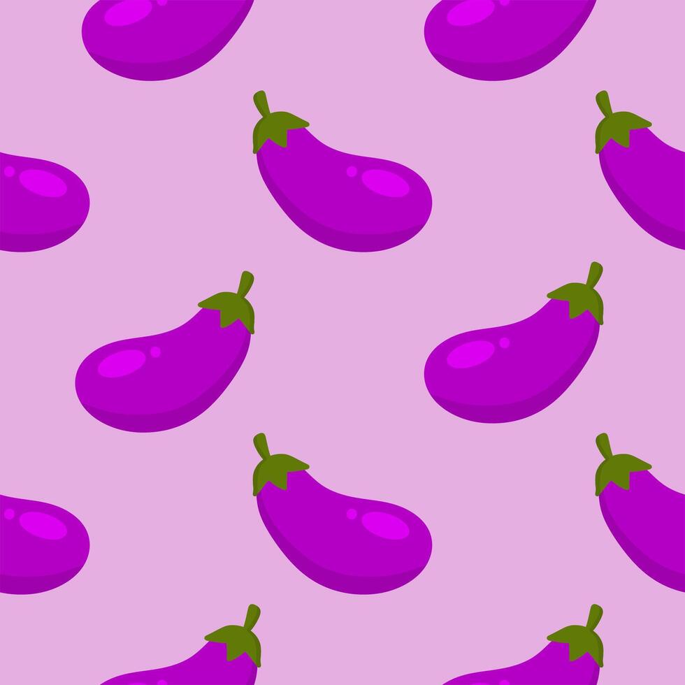 Eggplant pattern Background vector