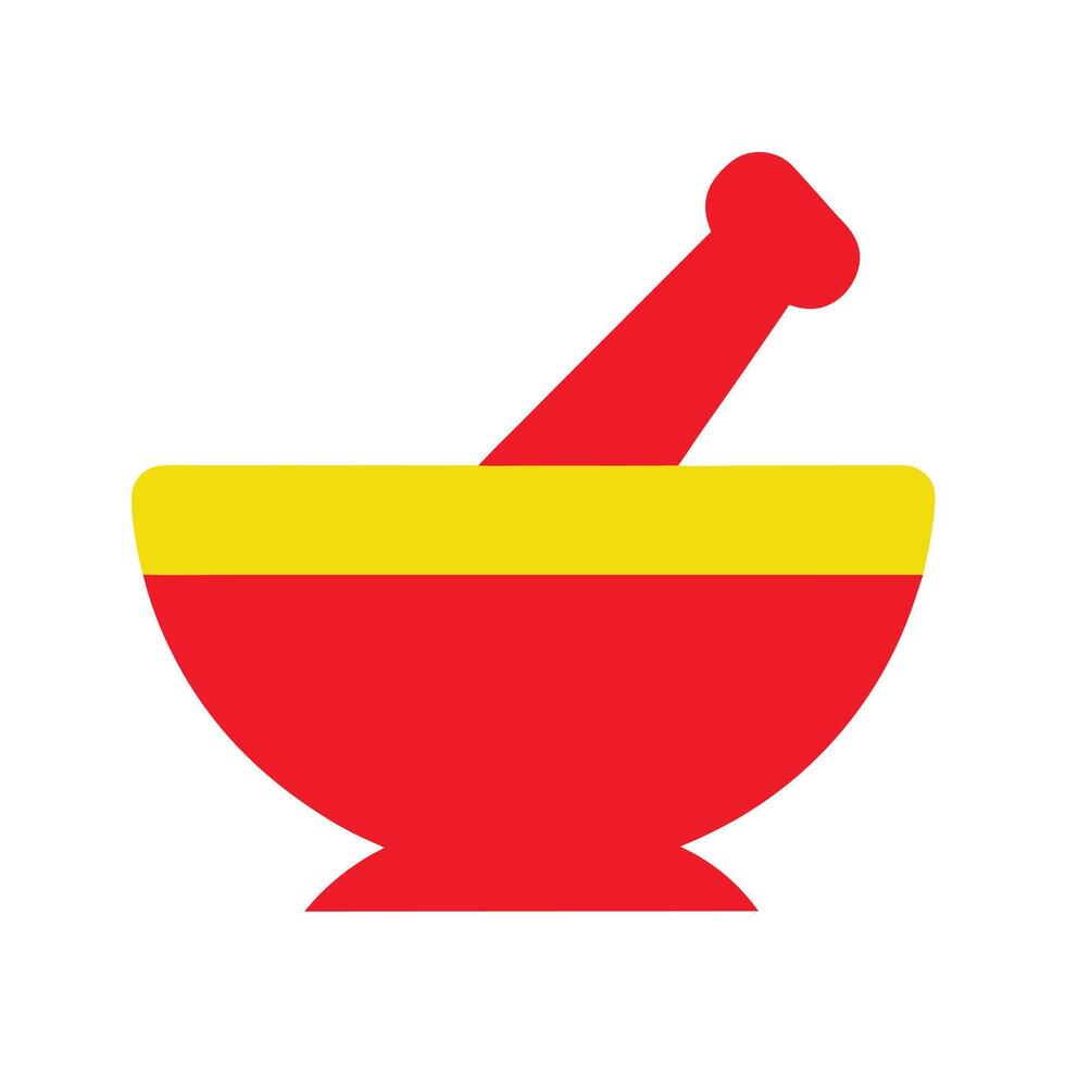 Labe mortar and pestle vector