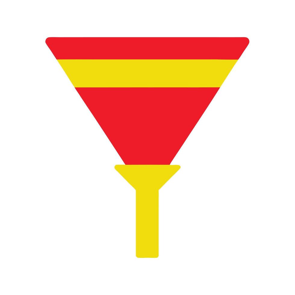 Funnel color design vector