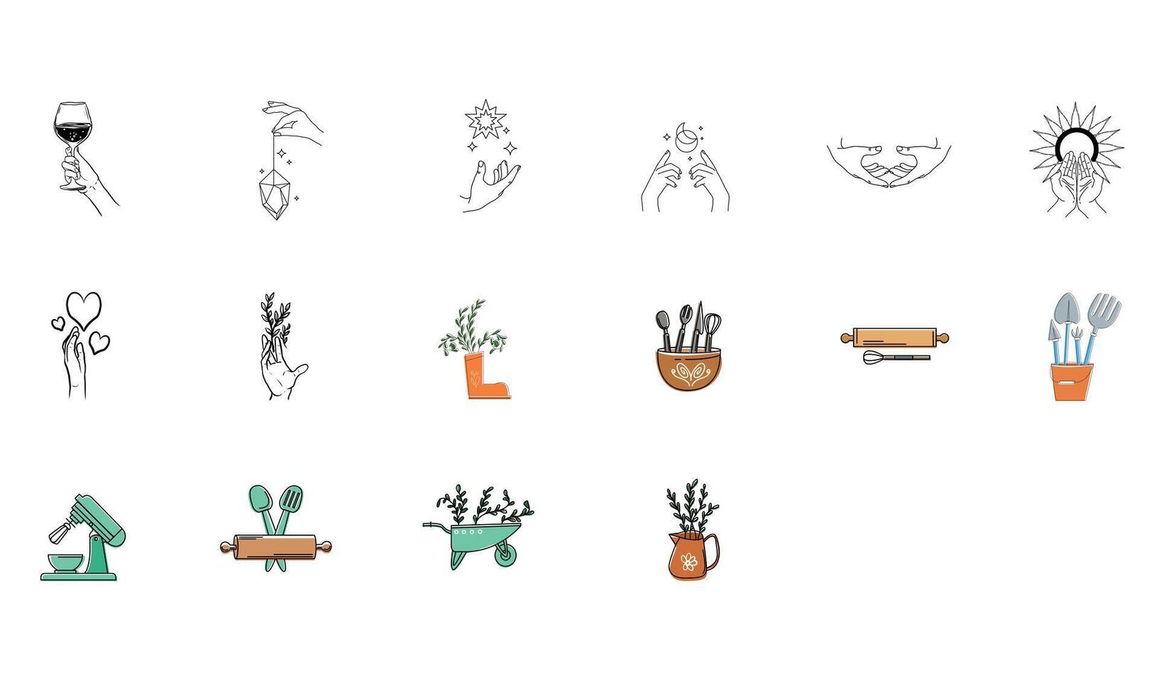 cooking logo collection vector