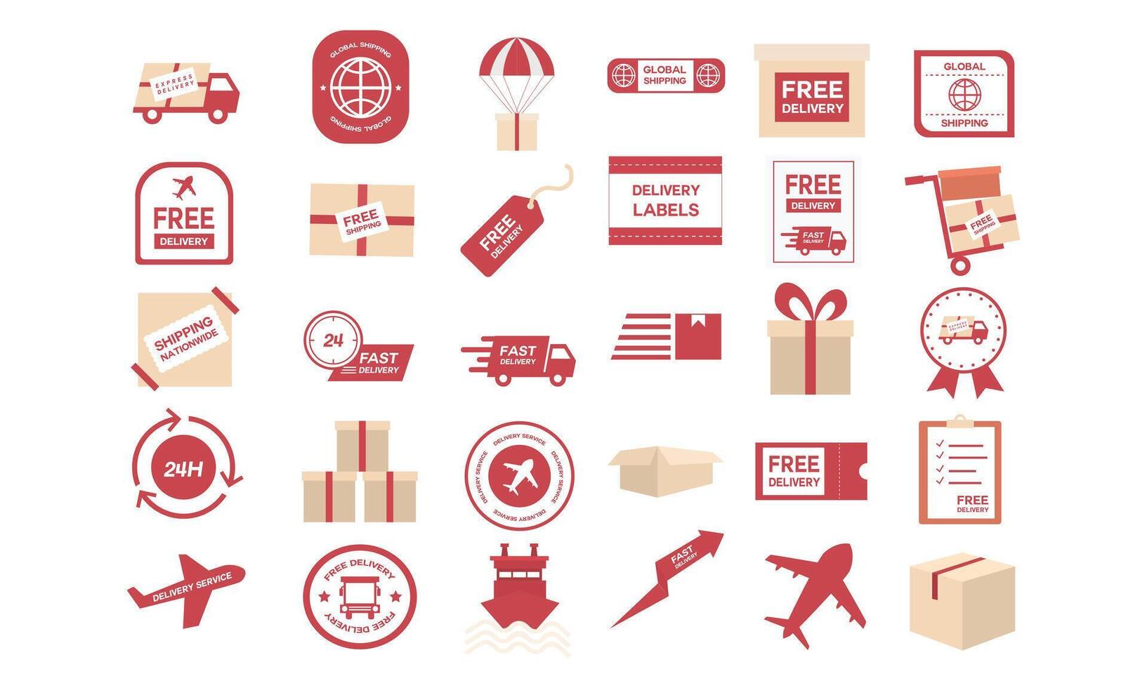 package delivery collection vector