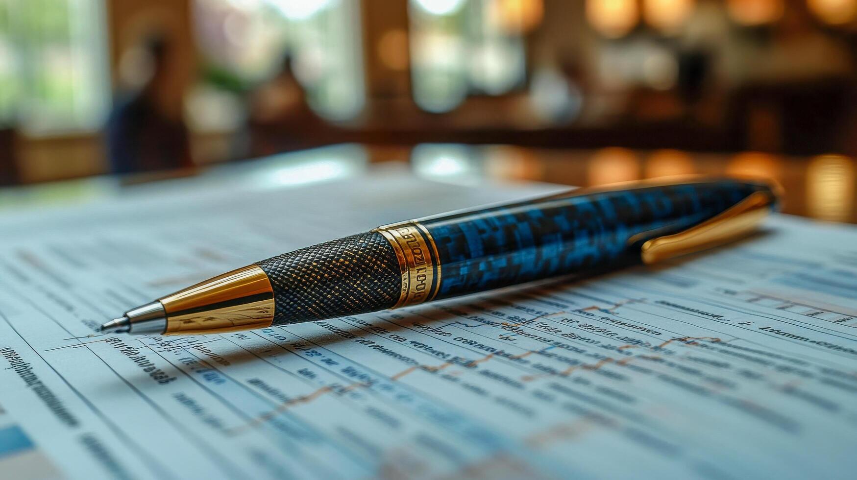 Pen on a tax form photo