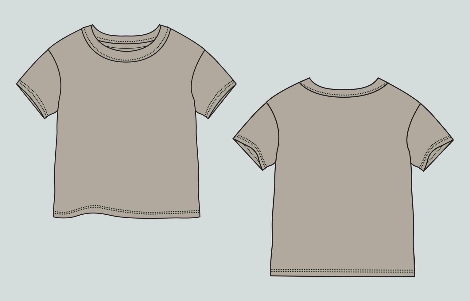 Two t - shirts, one is gray and the other is light gray vector