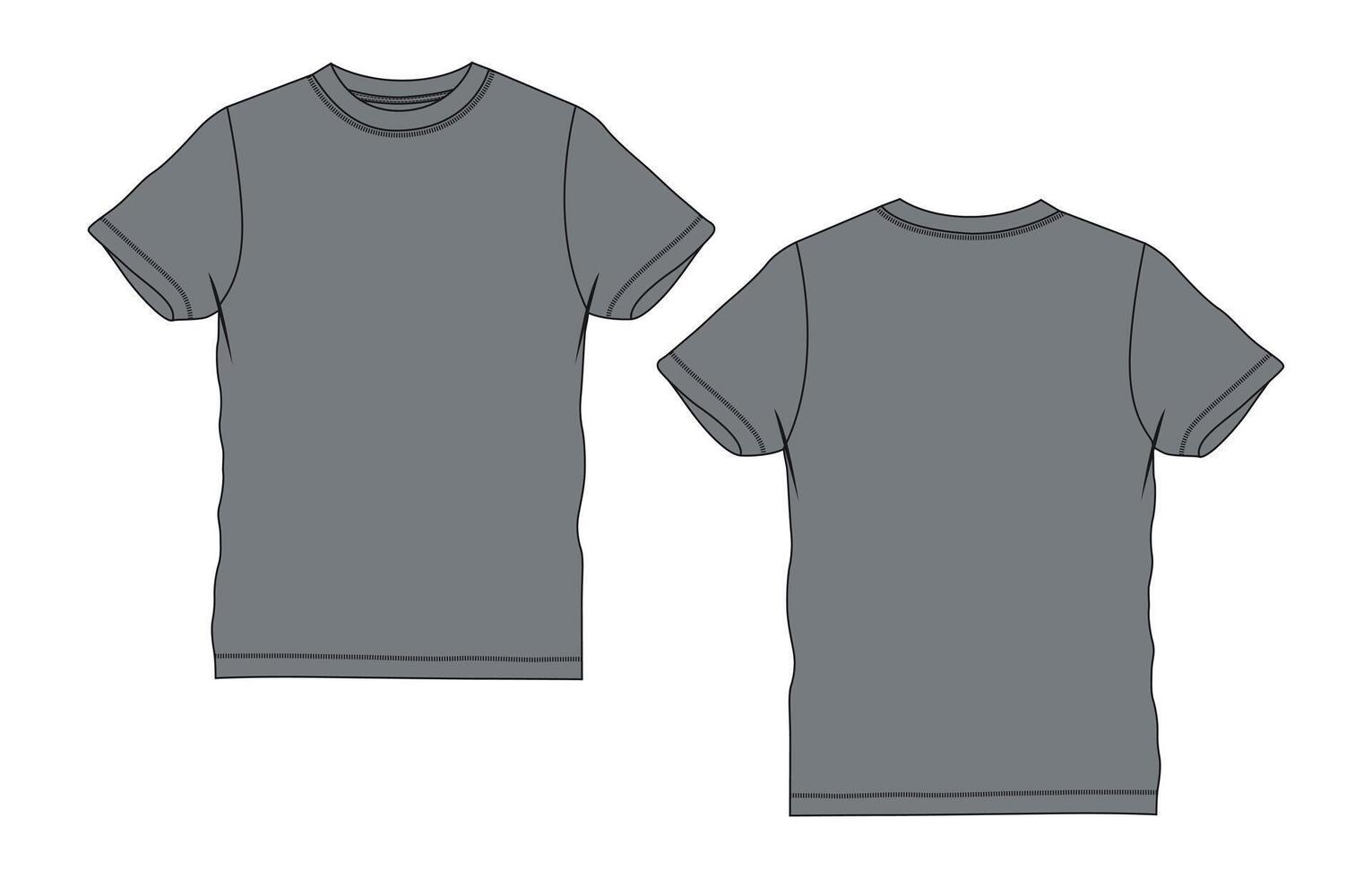 A gray t - shirt with a white background vector