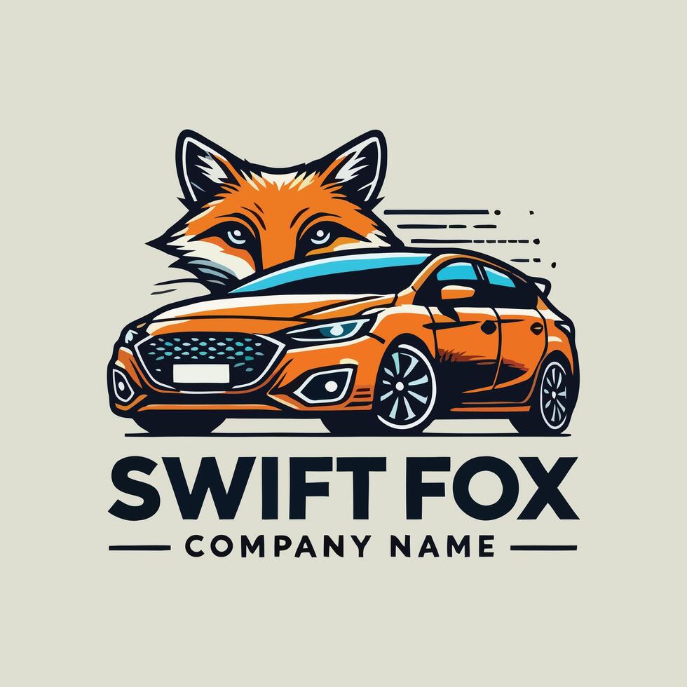 Swift Fox Dashes Car Logo vector