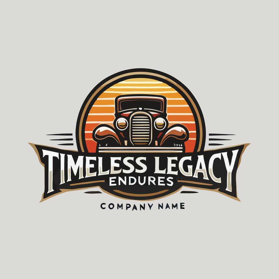 Timeless Legacy Endures Car Logo vector