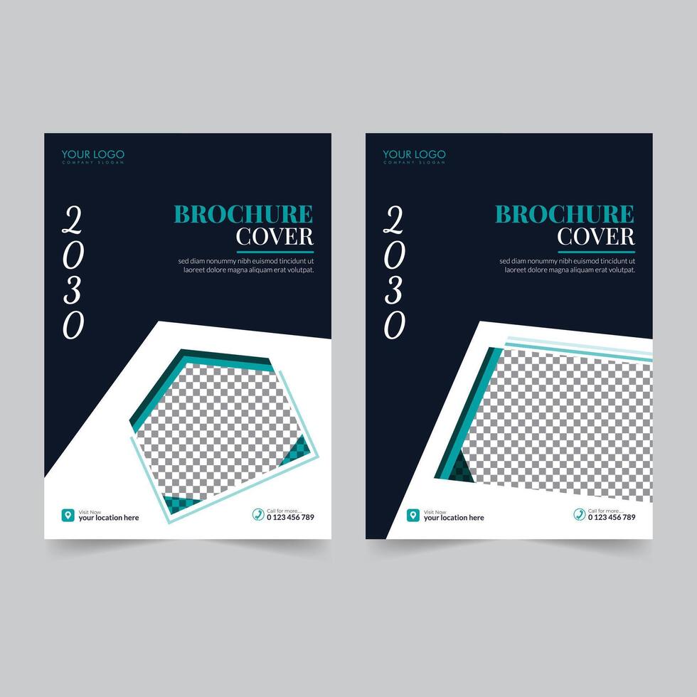 Business brochure cover annual report cover, book cover or flyer design. Leaflet presentation. Catalog with Abstract geometric background. Modern publication poster magazine, layout, template, vector