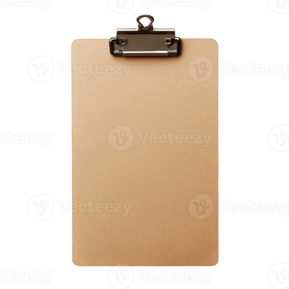Beige Clipboard Isolated On Black Background, on transparent background png