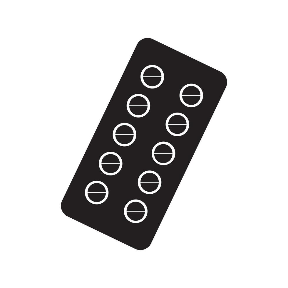 Pills and capsules blisters icon. Pill pack icon. vector