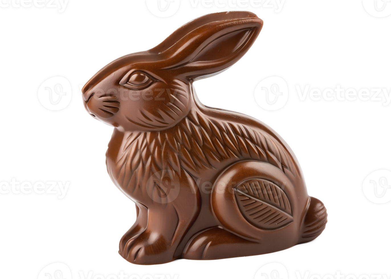 Chocolate rabbit figure for festive celebrations png