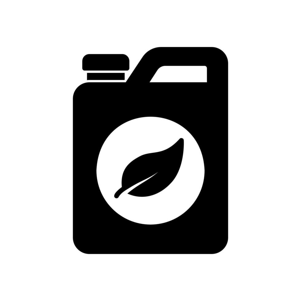 Environmentally friendly fuel oil jerry can icon vector