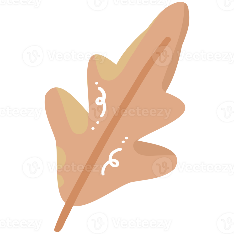 Brown leaf illustration png