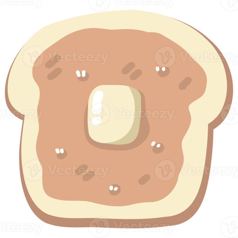 Buttered Toast Illustration png