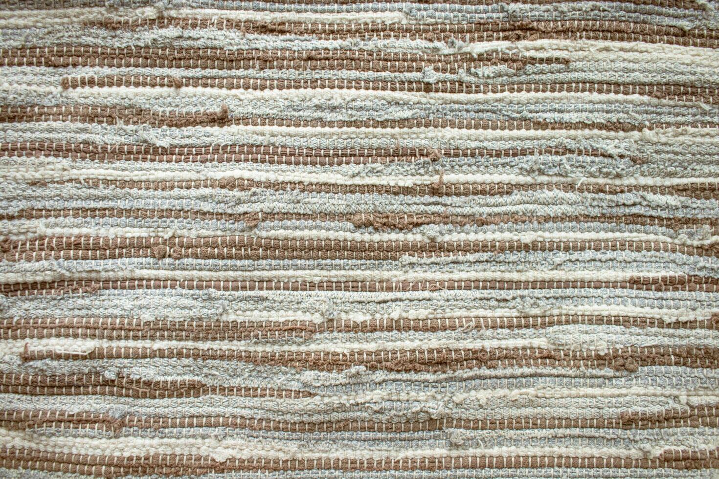Fabric background, textile, natural fabric texture, trendy color of the year 2025 Mocha Mousse. photo