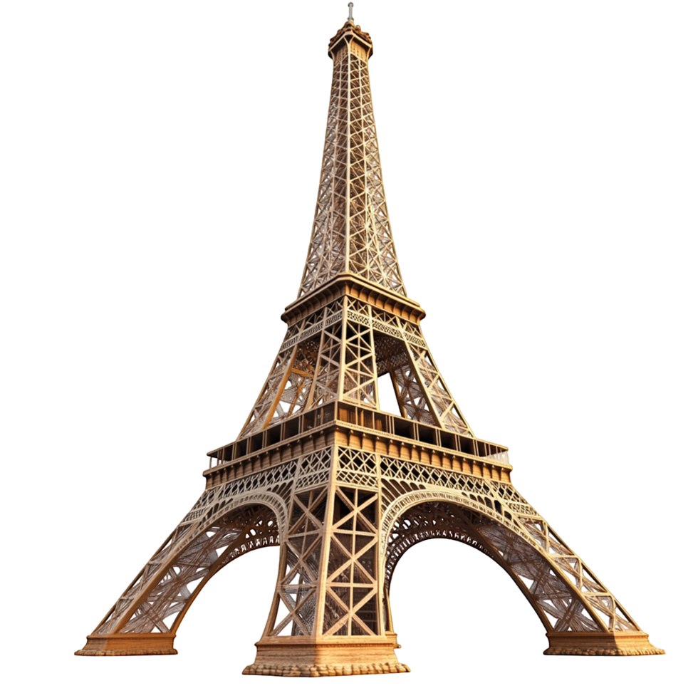 Eiffel Tower Isolated with Clear Transparent Background png