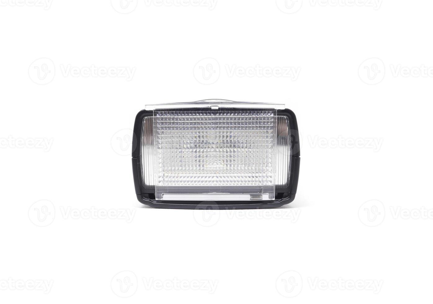 A white light on a white background photo