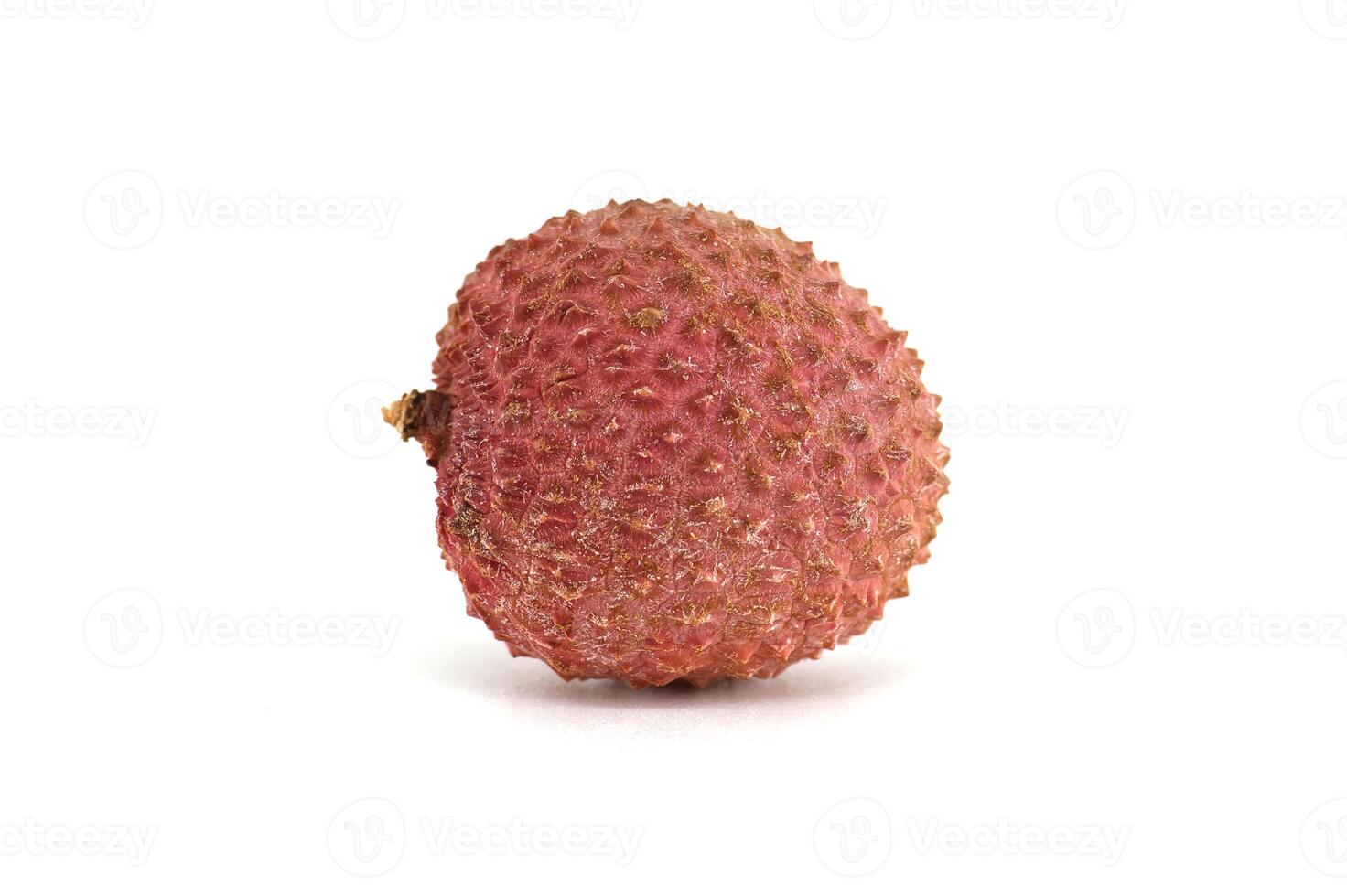 Vibrant Lychee Fruit Isolated on White photo
