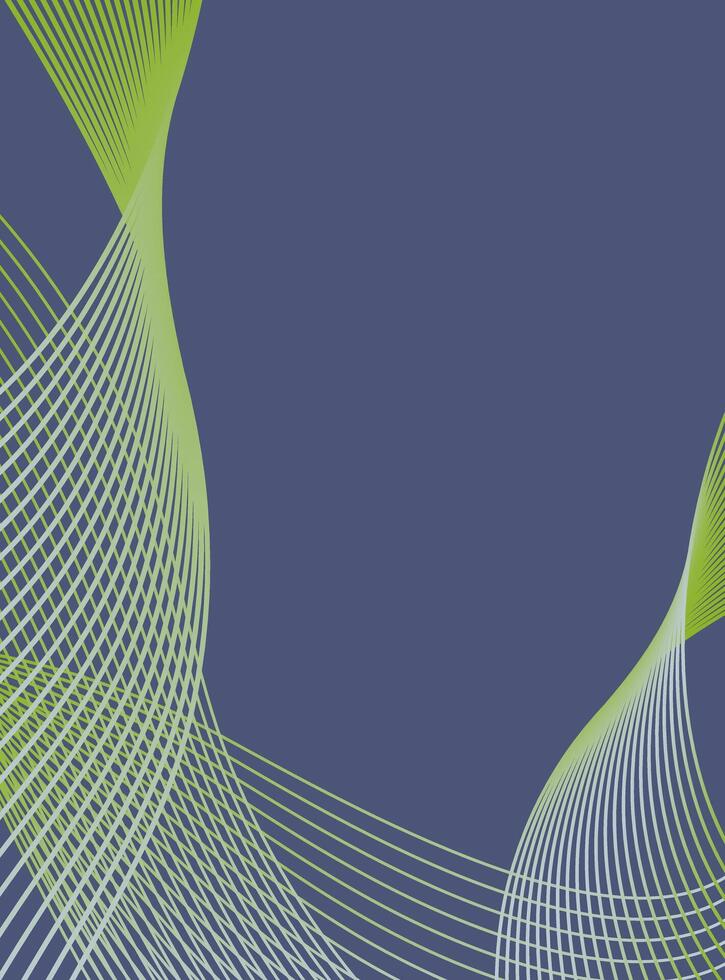 Abstract background with wavy lines. Trendy color of the year 2025 Future Dusk. Banner in vertical format A4. vector