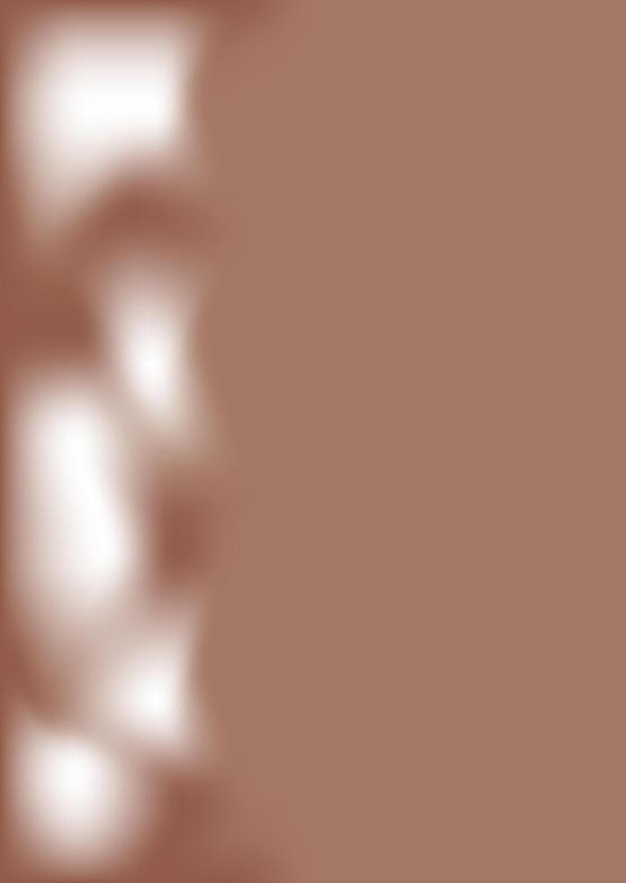 Abstract background with paint stains, haze. Fashionable color of 2025 Mocha Mousse. Banner template for social networks, book cover, notebook. vector