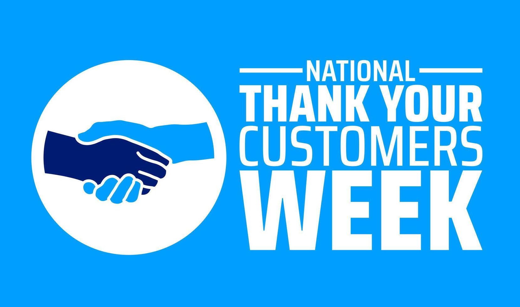 National Thank Your Customers Week background vector