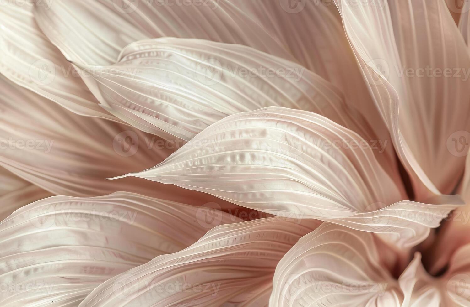 Beige Aesthetic Dried Leaves Delicate Background. Soft Wallpaper Texture of Transparent Macro Paper Leaves. photo