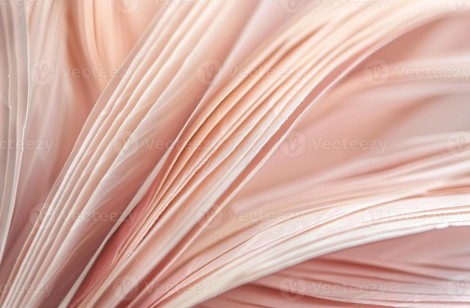 Beige Aesthetic Dried Leaves Delicate Background. Soft Wallpaper Texture of Transparent Macro Paper Leaves. photo
