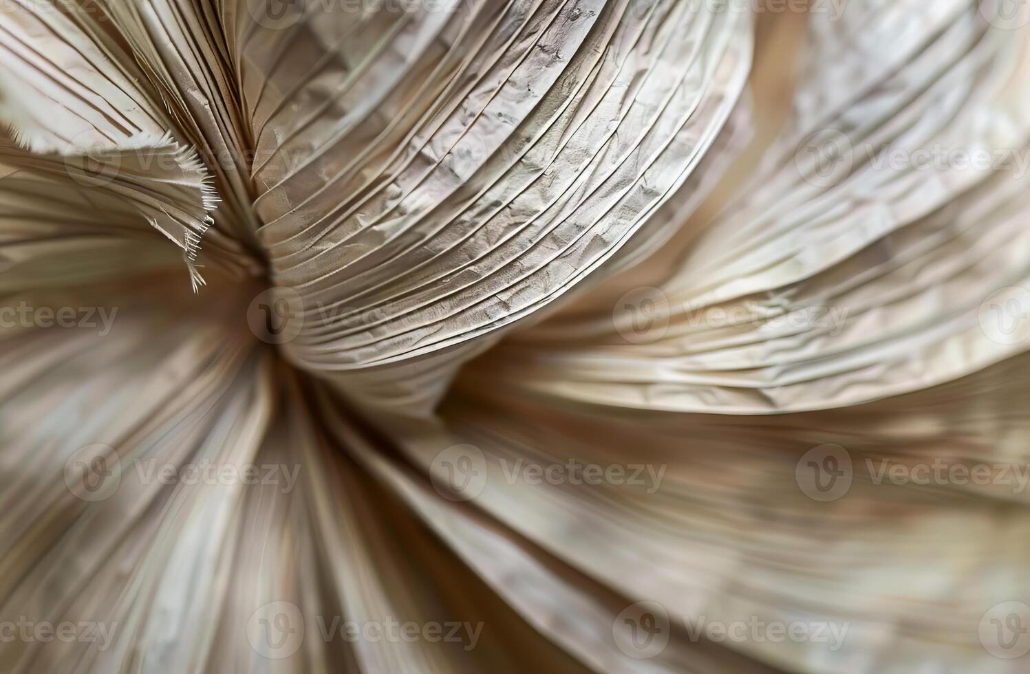 Beige Aesthetic Dried Leaves Delicate Background. Soft Wallpaper Texture of Transparent Macro Paper Leaves. photo