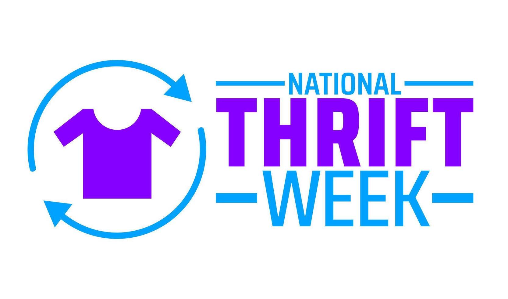 National Thrift Week background banner or poster design vector
