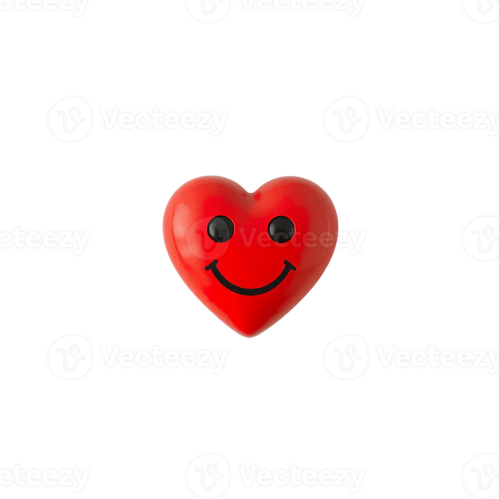 a beautiful red heart with eyes and lips png