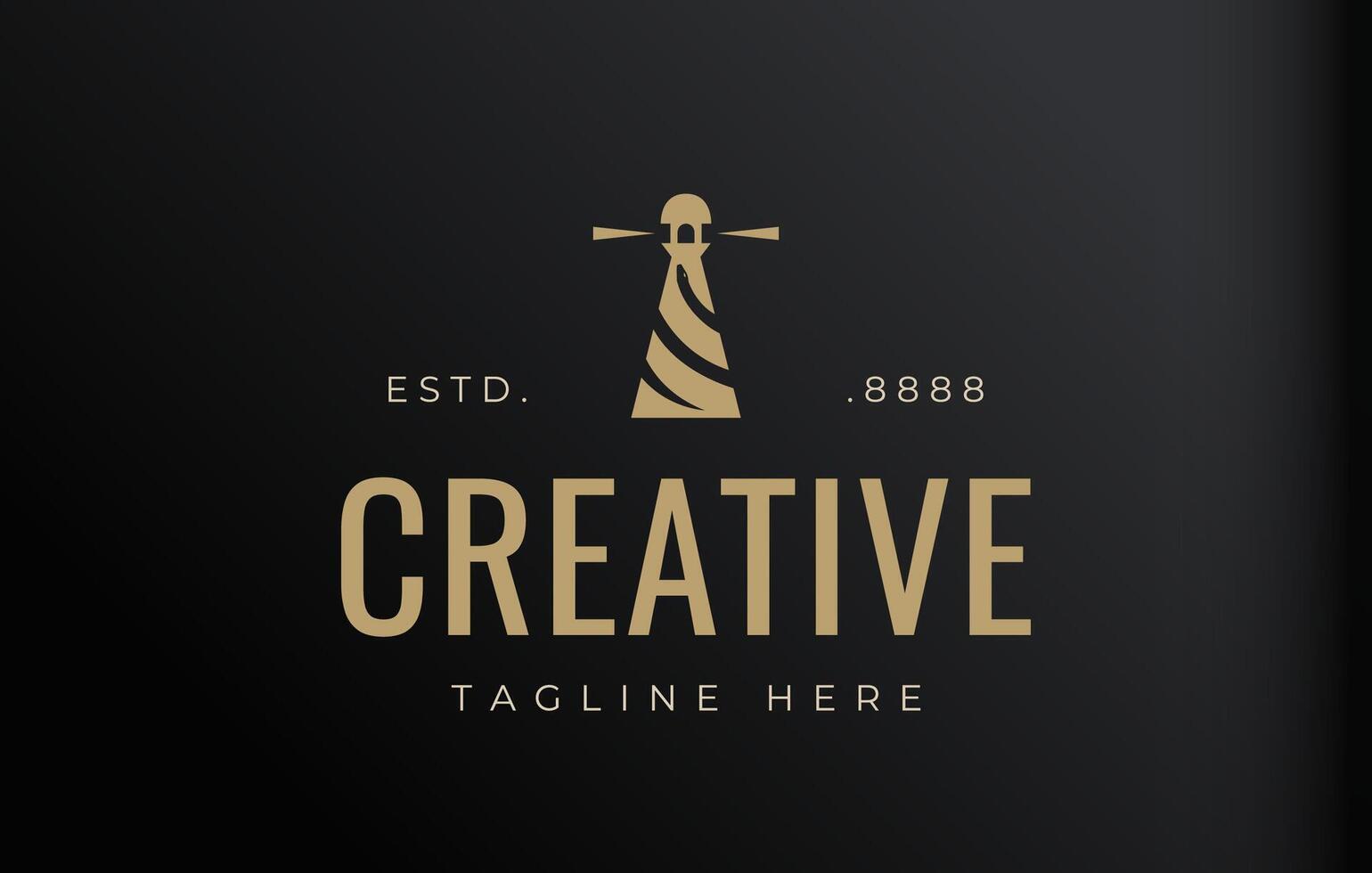 Lighthouse Snake Logo Icon Design Template vector