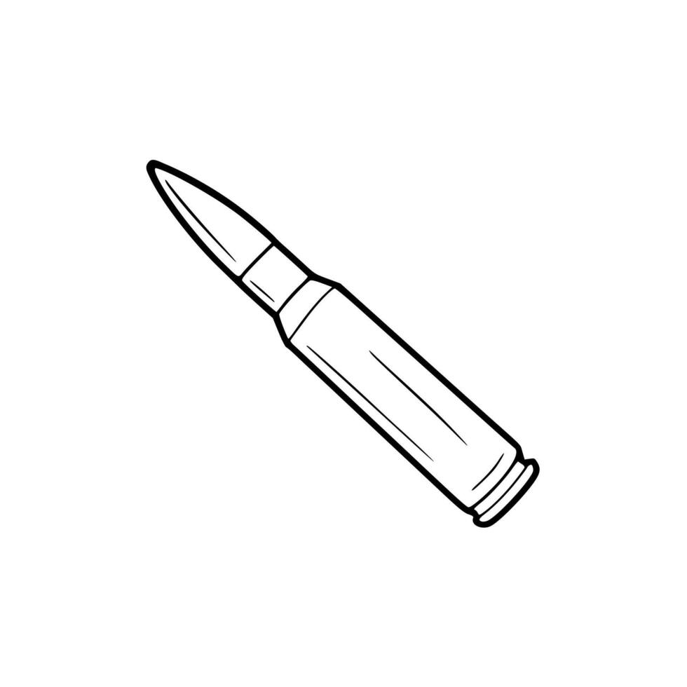 Bullet outline icon illustration vector