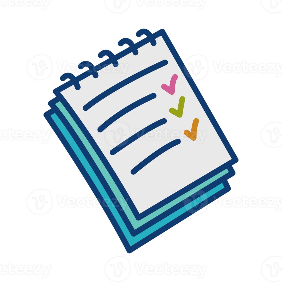 Checklist icon and notes icon png