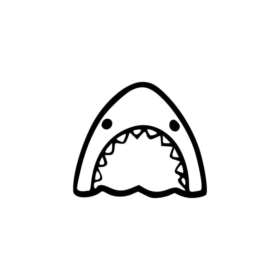 Shark icon illustration vector