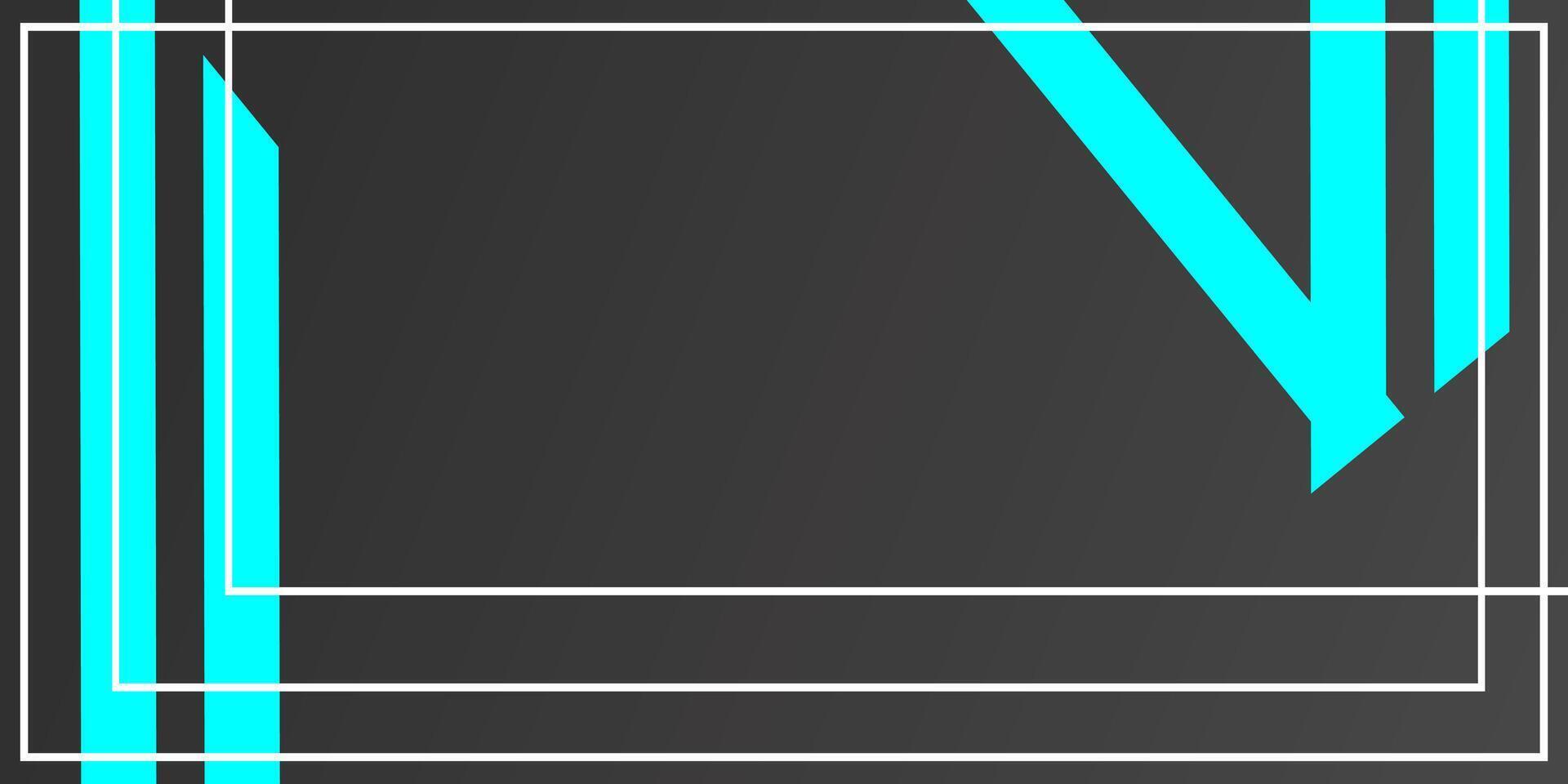 A black and blue abstract background with a square frame vector
