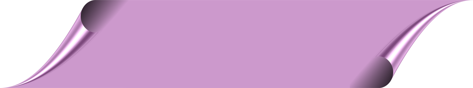 Pale Purple Color Roll Effect Ribbon Graphic Design png
