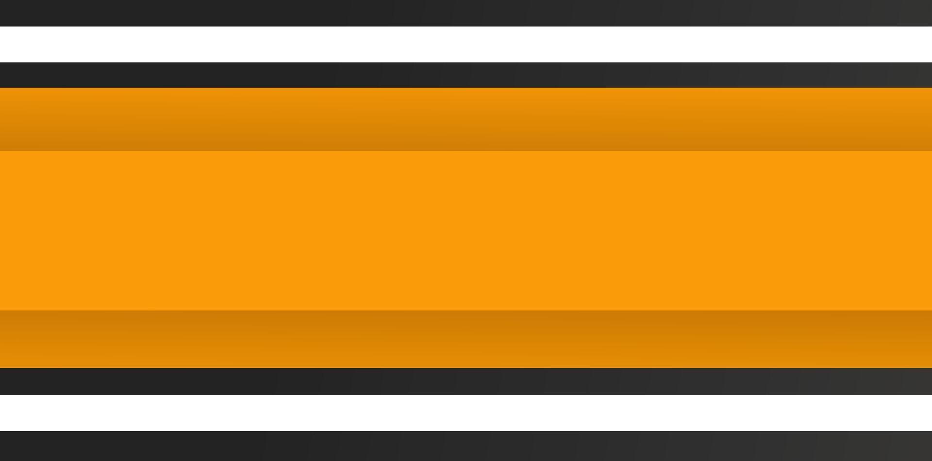 A yellow and black striped flag with a black border vector