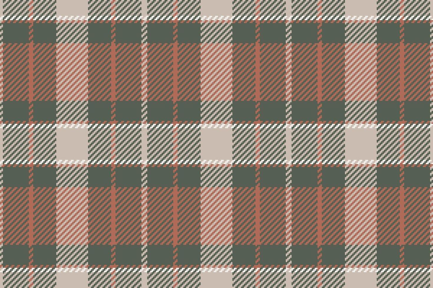 Group seamless plaid textile, long background check . Horizon fabric texture tartan pattern in pastel and red colors. vector