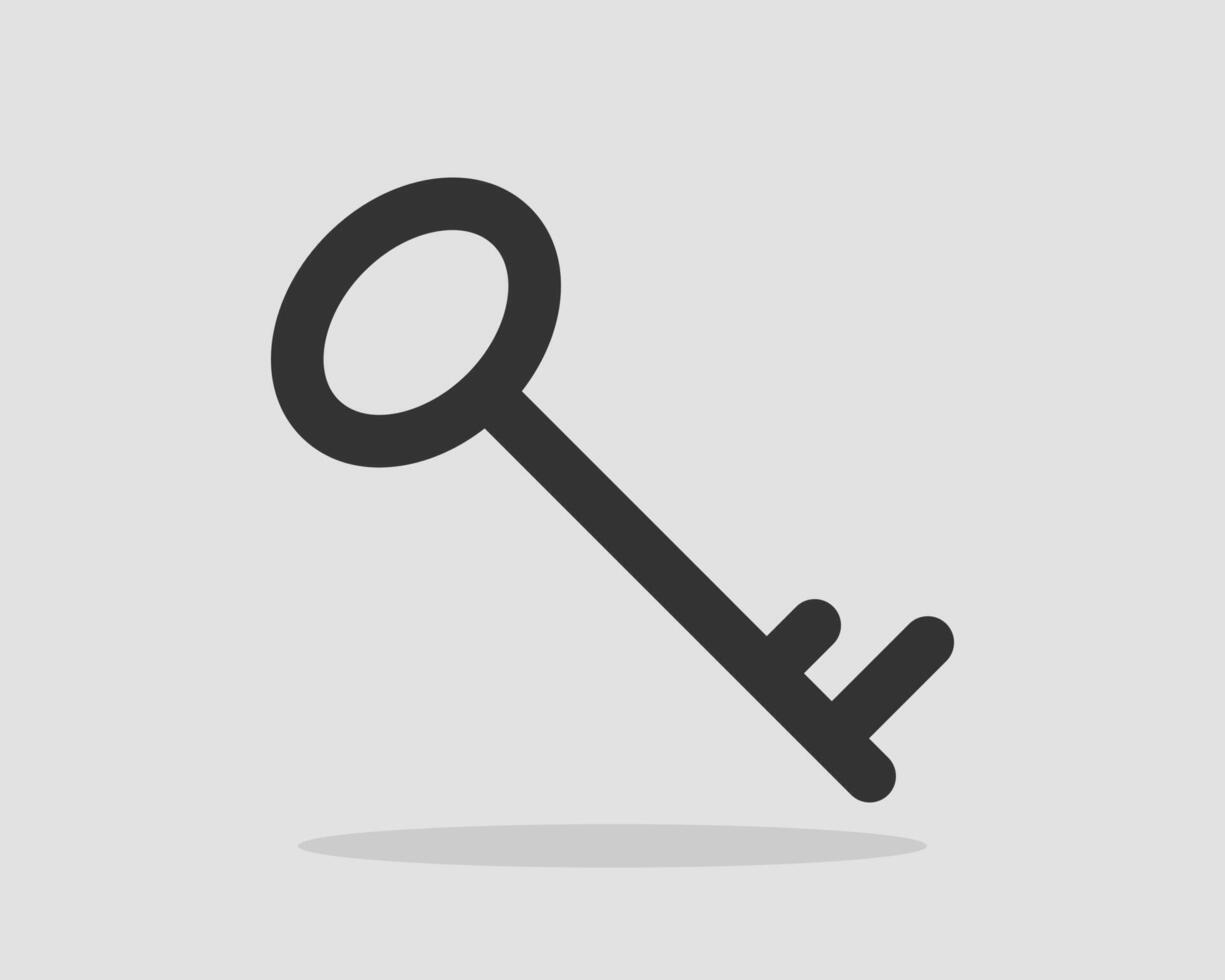 Key icon . Keys symbol flat design. vector