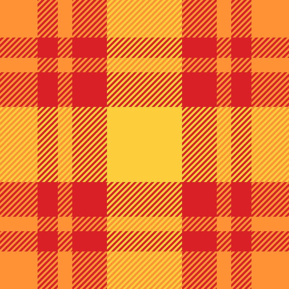 Knot seamless pattern texture, event fabric check tartan. Madras background textile plaid in red and tangerine colors. vector