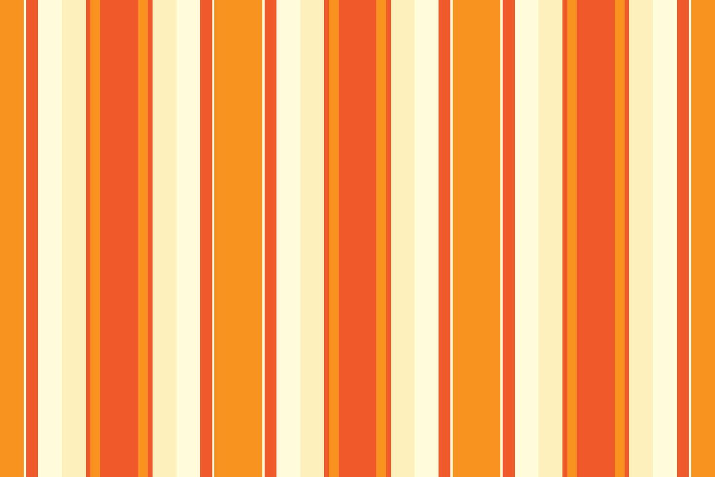 Order pattern textile background, infant stripe texture lines. Aesthetic vertical seamless fabric in orange and light yellow colors. vector