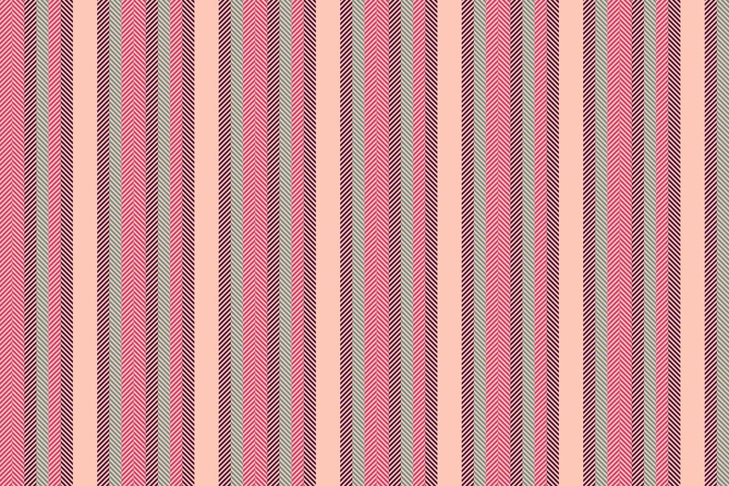 Bold pattern stripe, free fabric lines background. Srunge seamless textile texture vertical in light and pink colors. vector